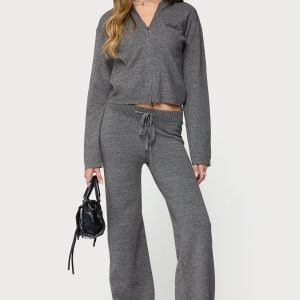 Ayah Straight Leg Knit Pants