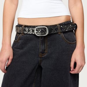 Zinia Studded Faux Leather Belt