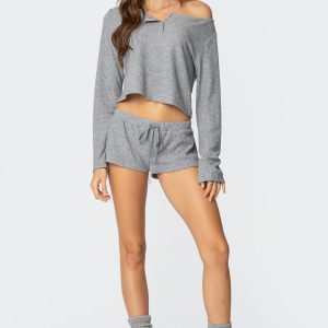 Teddy Waffle Shorts