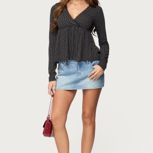Kenzie Long Sleeve Babydoll Top