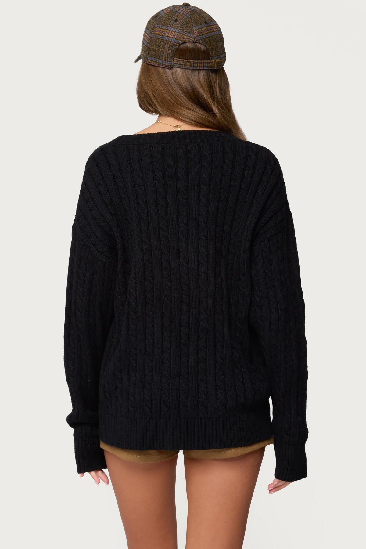 Francine Oversized V Neck Cardigan - Image 5