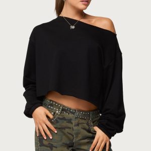 Aveline Off Shoulder Light Sweatshirt