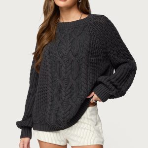 Lira Chunky Cable Knit Sweater
