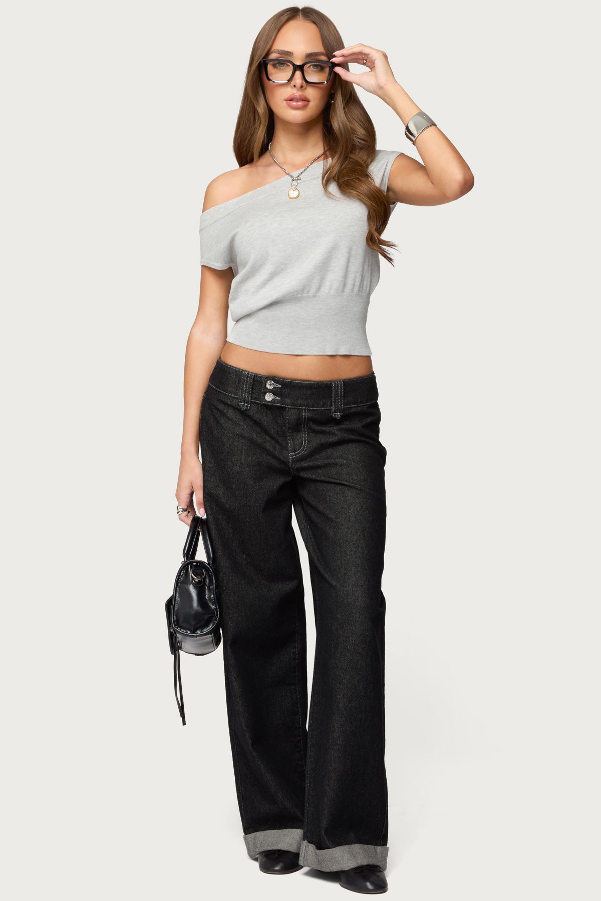 Michaela Off Shoulder Knit Top - Image 5