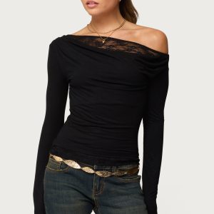 Layered Lacey Off Shoulder Top