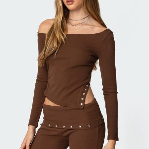 Aries Studded Asymmetric Top