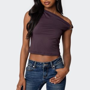Abstract Metal Ring Asymmetric Top