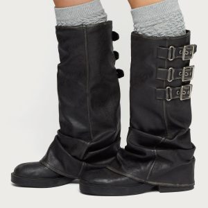 Knee High Scrunch Socks