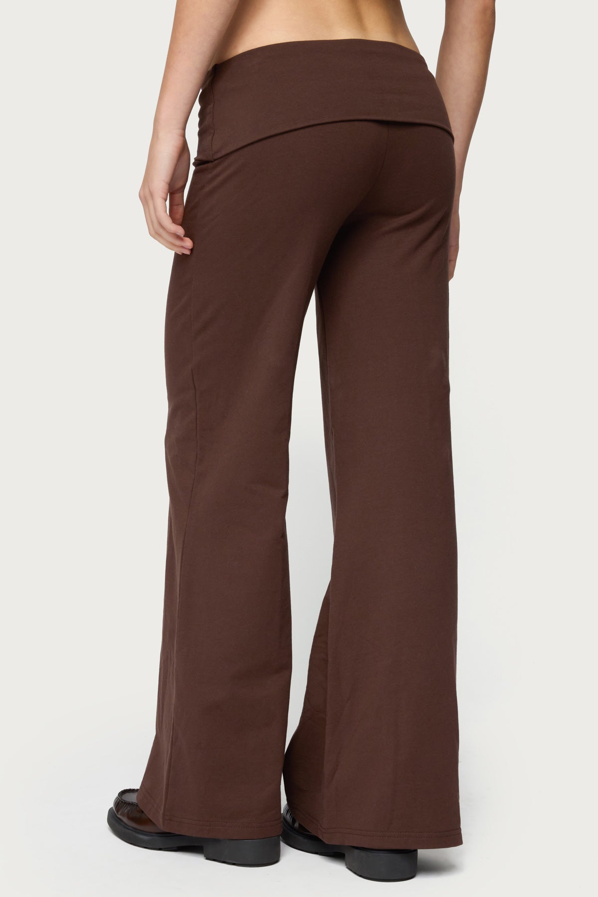 Petite Wide Leg Foldover Pants - Image 5