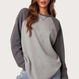 Me Time Oversized Waffle Top