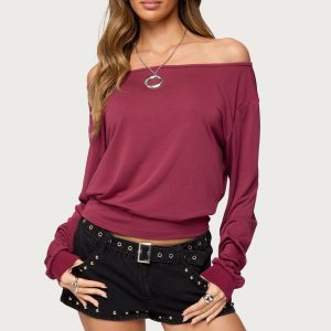 Nannie Off Shoulder Oversized Top