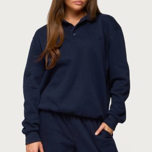 Jayce Oversized Edikted Polo Sweatshirt