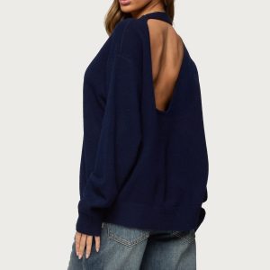 Ximenia Cutout Back Sweater