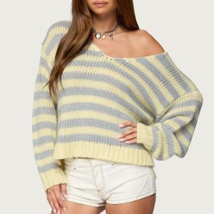 Eugenie Oversized Striped Sweater