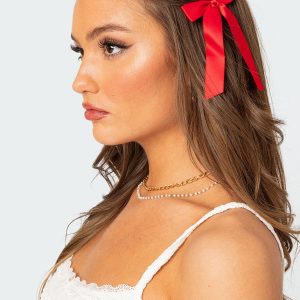 Ribbon Bow Hair Clip Pack