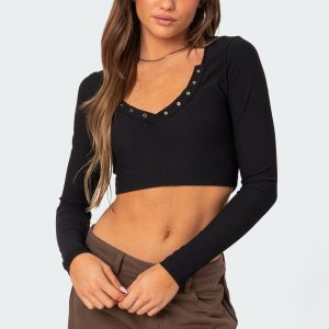 Milady Ribbed Crop Top