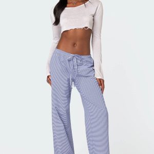 Olivia Striped Loose Fit Pants