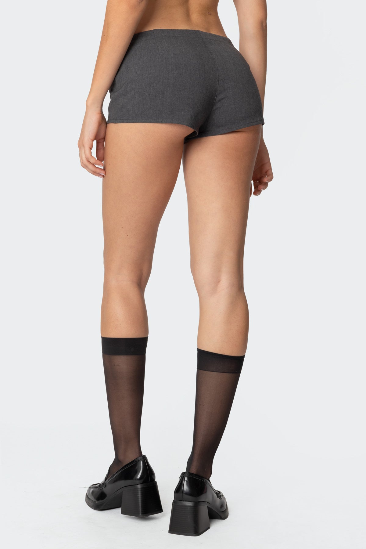 Allie Zip Up Micro Shorts - Image 5
