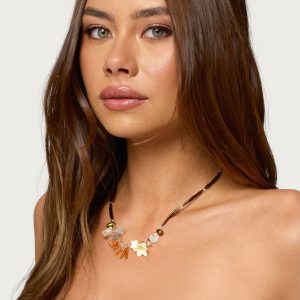 Charm Pendant Beaded Necklace