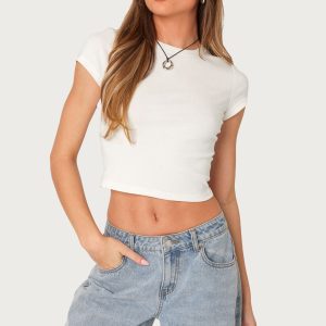 Better Basics Cropped T Shirt
