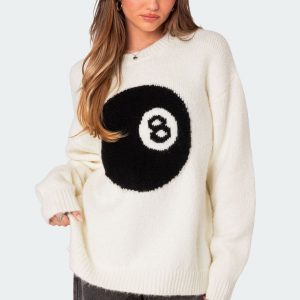 8 Ball Oversized Chunky Knit Sweater