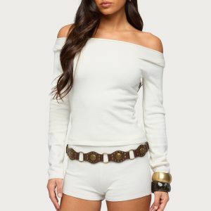 Arianna Off Shoulder Sweater