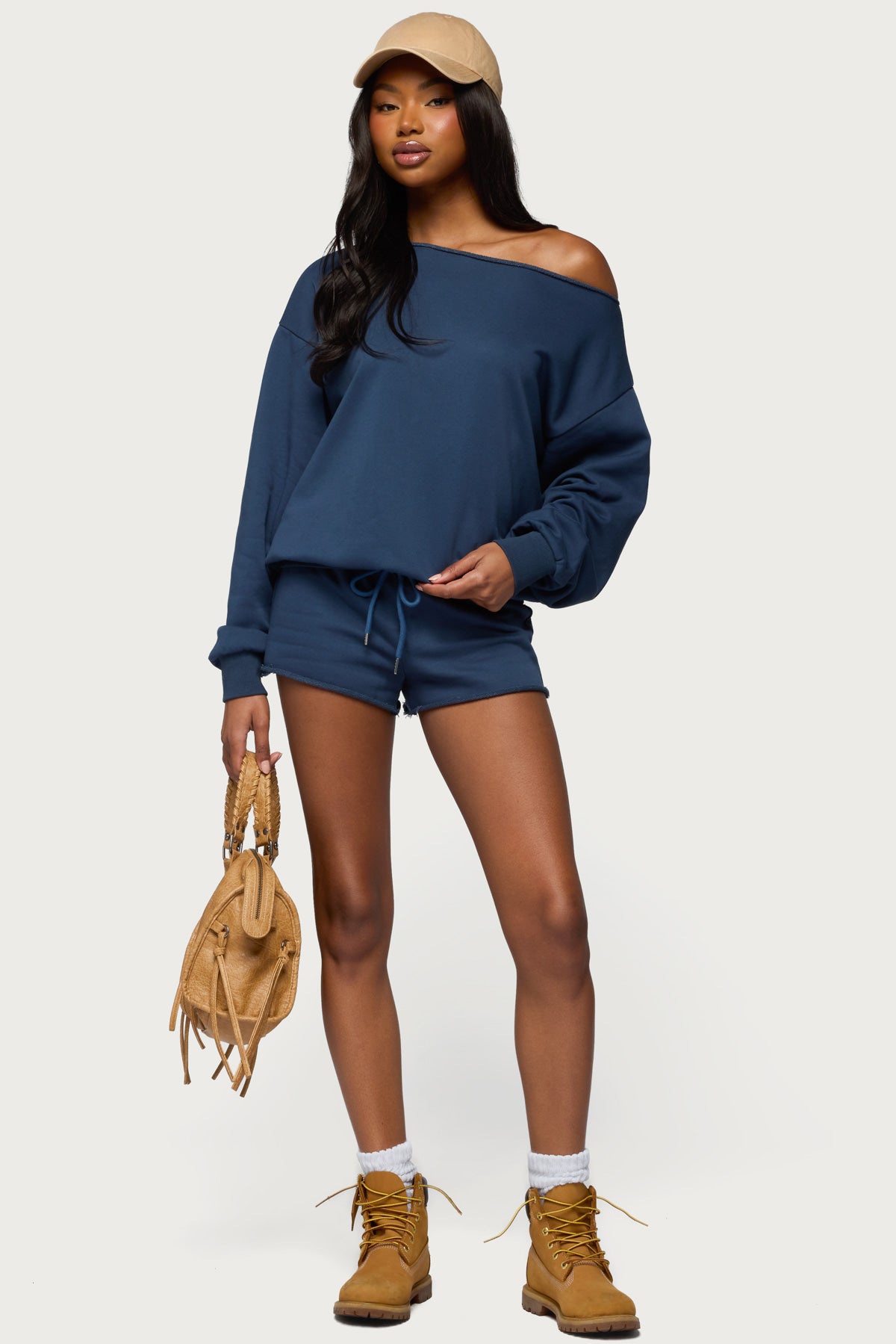 Juana Off Shoulder Lightweight Sweatshirt - Image 3