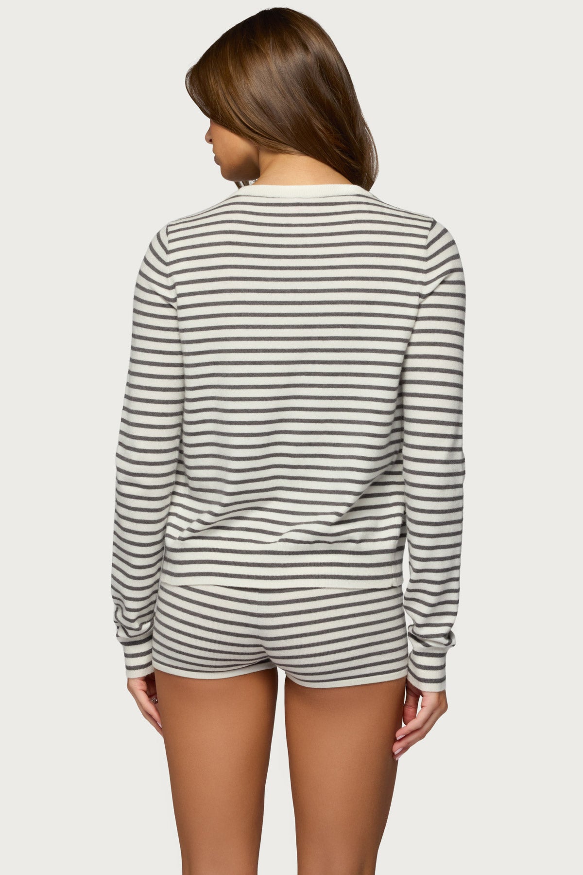 Lillian Striped Button Up Knit Cardigan - Image 4