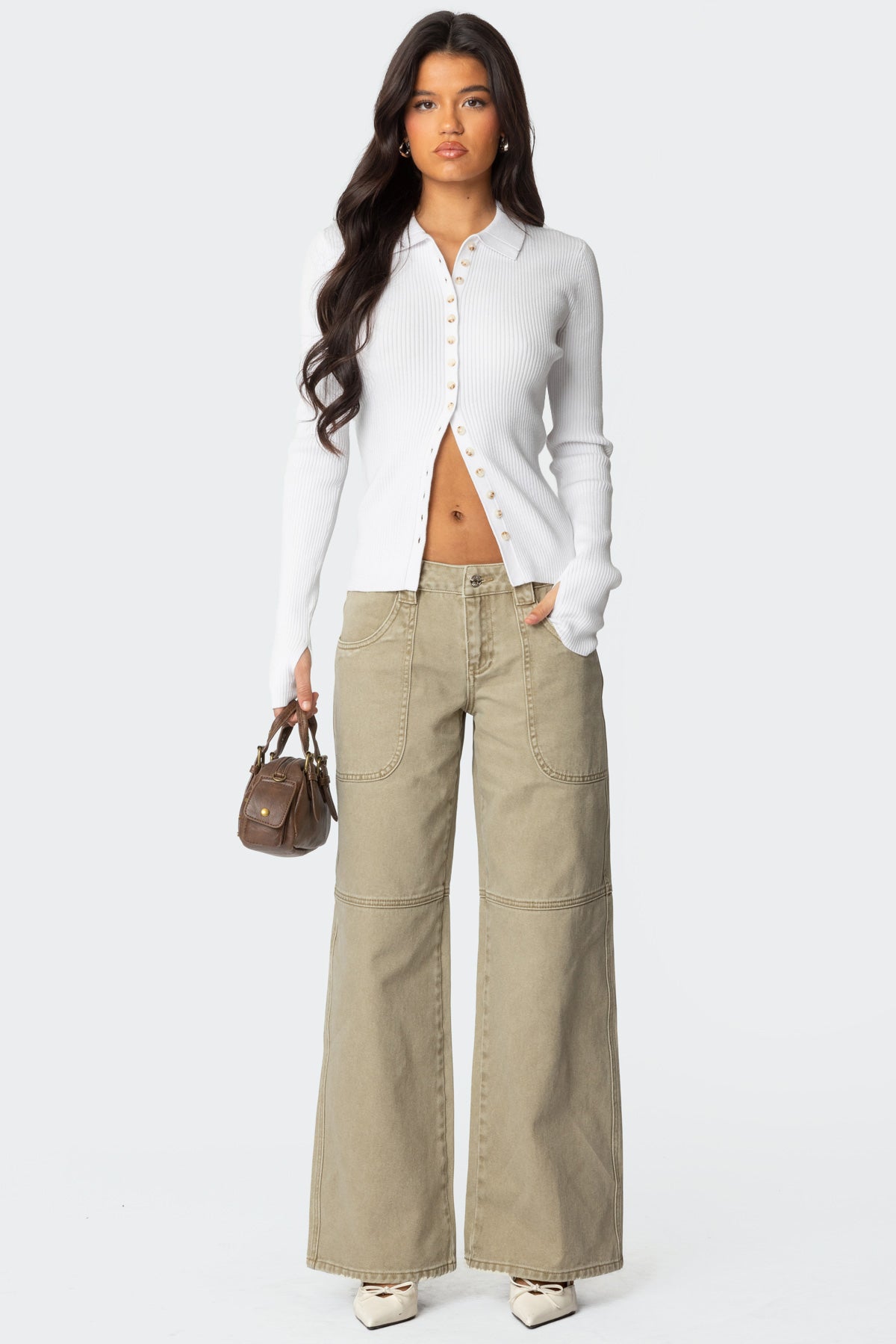 Mirielle Ribbed Knit Cardigan - Image 2