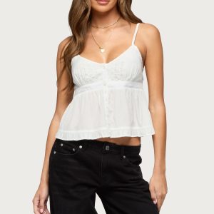 Halsey Ruffle Tank Top