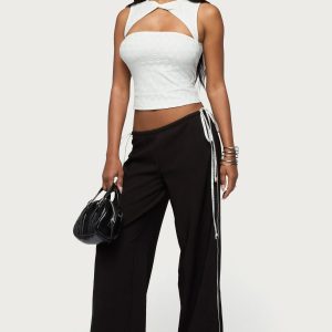 Mikah Dotted Ribbon Wide Leg Pants