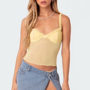 Mercy Sheer Mesh Bra Top
