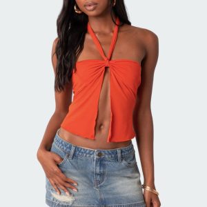 Julia Split Front Top