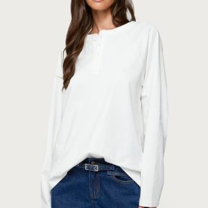 Cyrus Henley Oversized Top