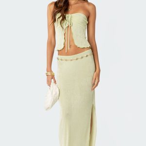 Milan Slitted Maxi Skirt