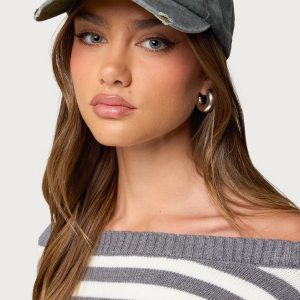 NY Distressed Baseball Cap