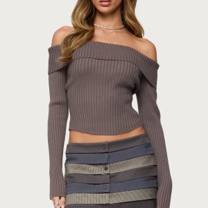 Lauren Knit Foldover Top
