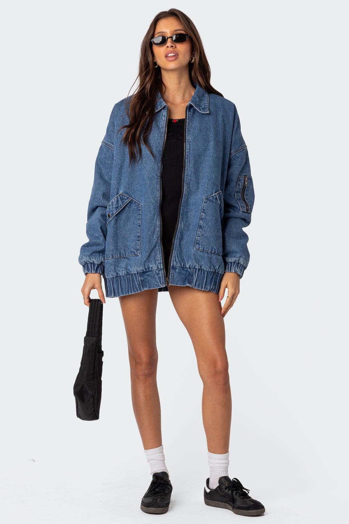 Sophie Oversized Washed Denim Coat - Image 2