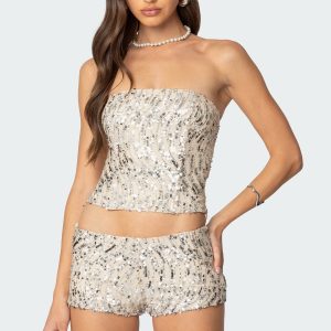 Wavy Baby Sequin Corset