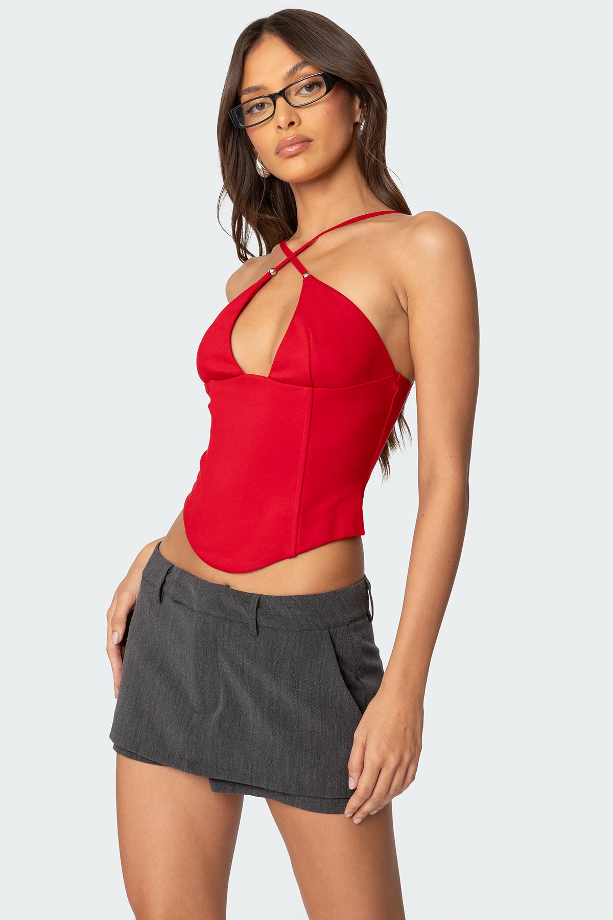 Lou Crossover Beaded Corset - Image 3
