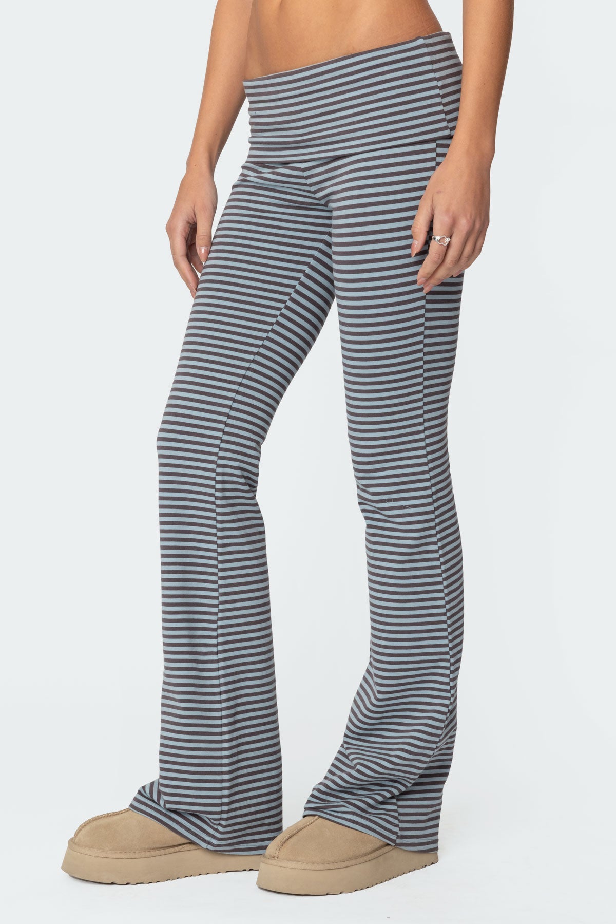 Kaeli Stripey Flared Leggings - Image 4