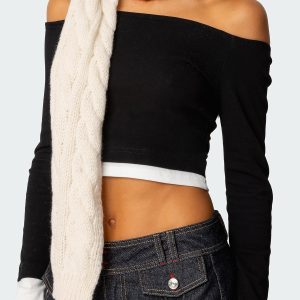 Cable Knit Scarf