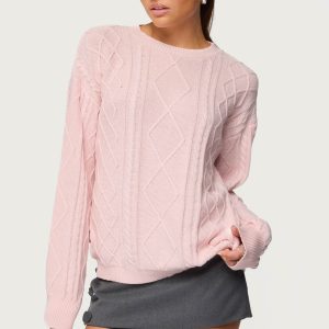 Jessy Cable Knit Oversized Sweater