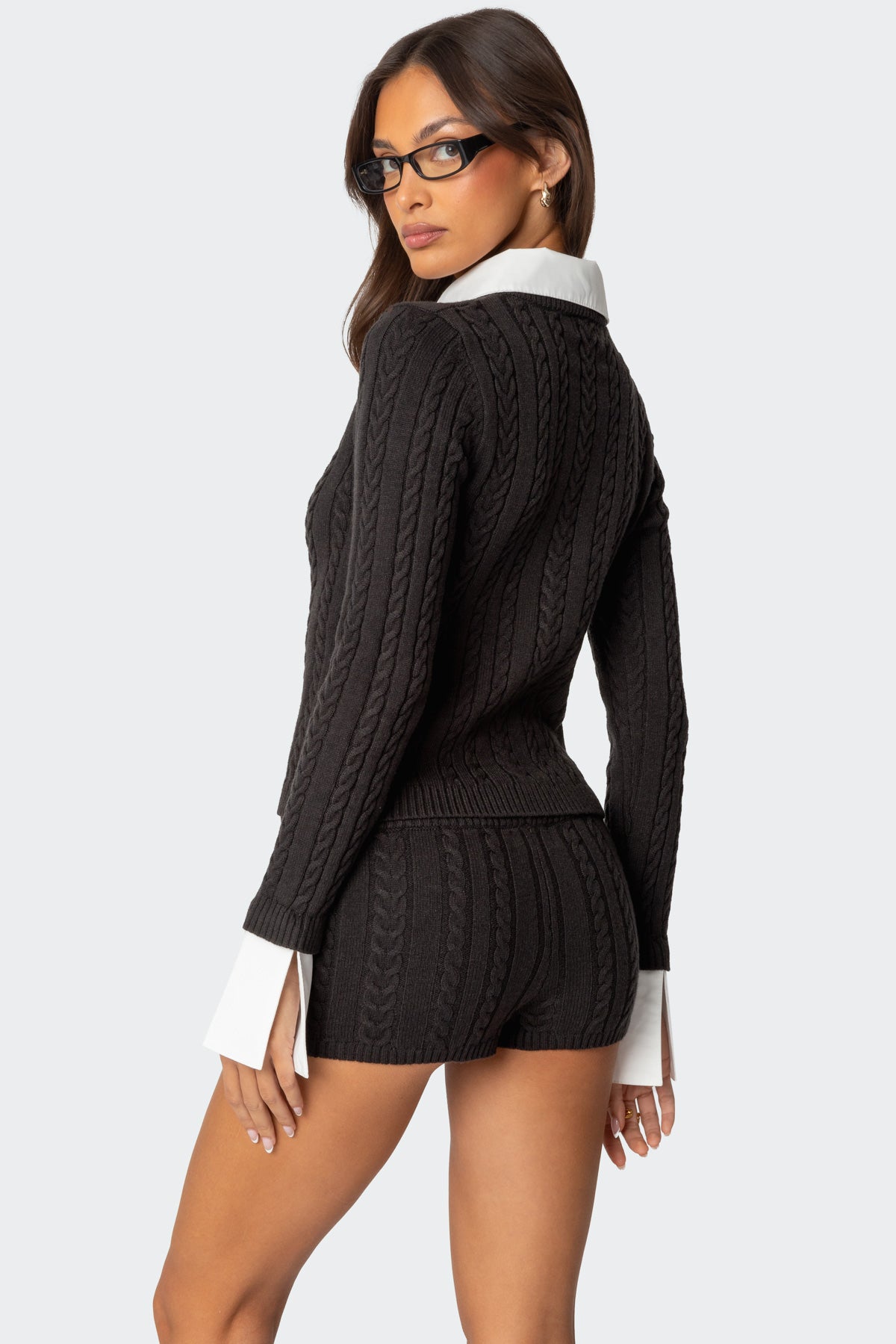Avey Detachable Cuff & Collar Cardigan - Image 5