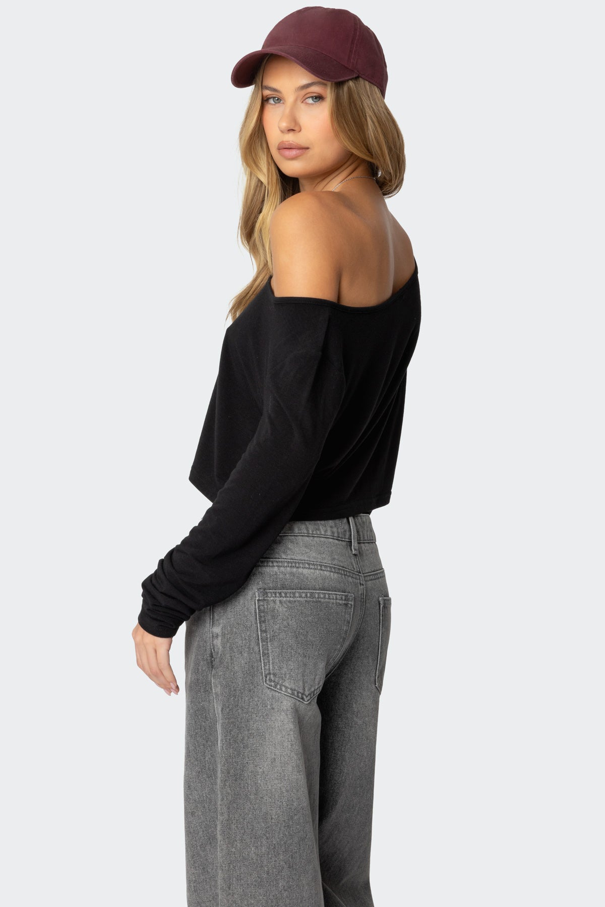 Cropped Off Shoulder Top - Image 5