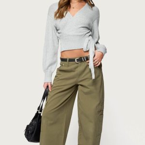 Jadah Low Rise Baggy Cargo Pants
