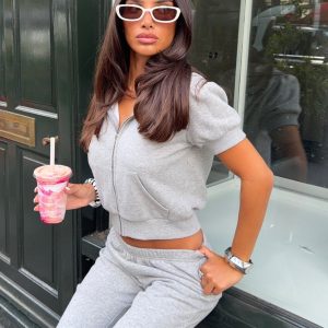 Rachel Short Sleeve Hooded Top