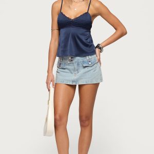 Rae Denim Mini Skort