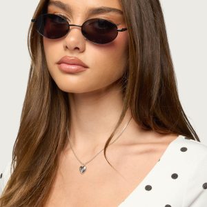 Naomie Oval Metal Sunglasses