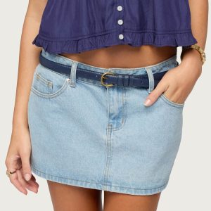Goldey Faux Leather Belt